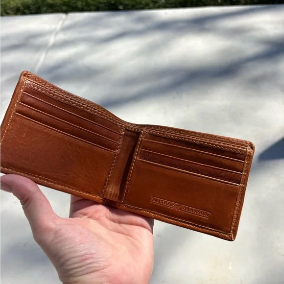 Needlepoint Bifold Wallet with Pheasant and Flag - Picture 5 of 11